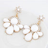 White Flowers Earrings