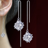Cubic Crystal Tassel Earrings