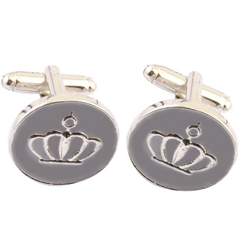 Enamel Royalty Crown Cufflinks