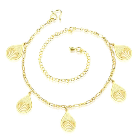 Hanging Drops Charms Anklet