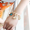 Teddy Bear & Crystal Charms Bracelet