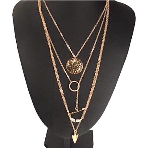 Bohemia Multilayer Arrow Necklace