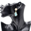 Abstract Cut Drop Earrings