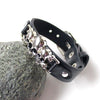 Three Skulls Leather Bracelet