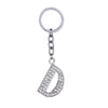 Letter D Crystal Charm Keychain