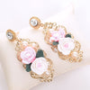 3D Floral Vintage Earrings