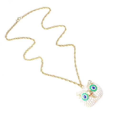 Retro Owl Pendant Chain