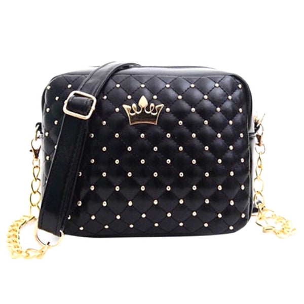 Rivets and Crown Sling Bag