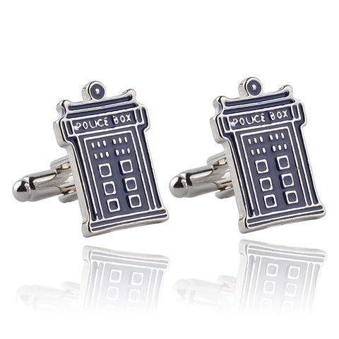 Doctor Who TARDIS Police Box Cufflinks