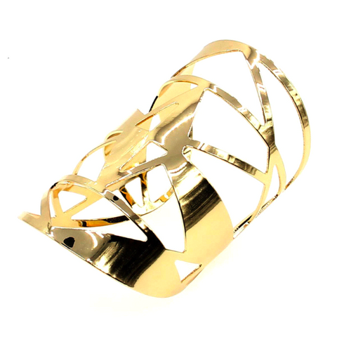 Abstract Hollow Geometry Cuff
