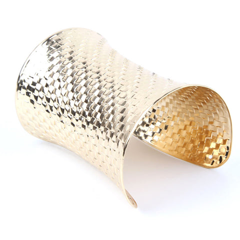Curved Cylinder Cuff Bracelet