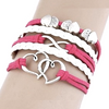 Multilayer Infinity Hearts Rope Bracelet