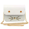 Cute Cat Face and Whiskers Sling Bag