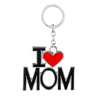 I LOVE MOM Keychain