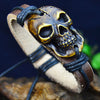 Skull Head Leather Bracelet