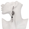 Half Crystal Sun Tassel Earring