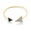 Two Triangles Marble Bracelet