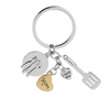 I LOVE YOU MOM Dinnerware Charms Keychain