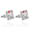 I Love My Dad Square Cufflinks
