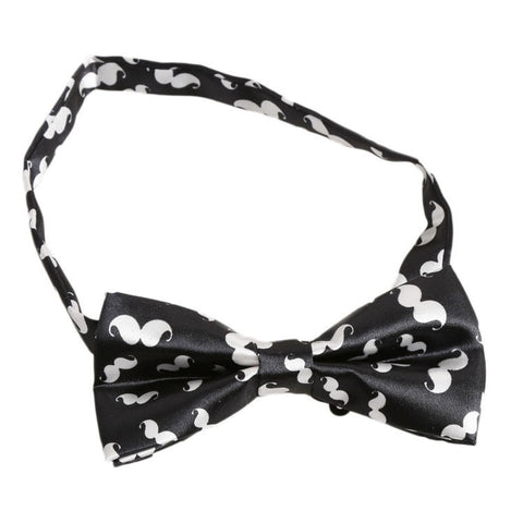 White Moustaches Bowtie