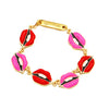 Red Lips Chain Bracelet