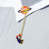 Planet & Spaceman Collar Pin