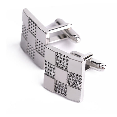 Checks Pattern Square Cufflinks