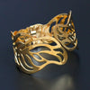 Hollow Touching Leaves Cuff