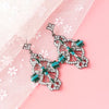 Vintage Grid Dangle Earrings