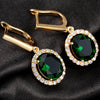 Hanging Emerald Princess Earrings