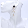 Inverted Pyramid Drop Earrings
