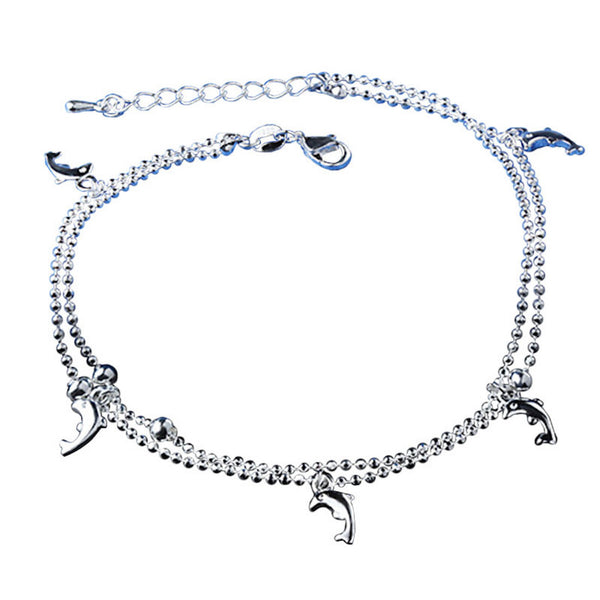 Dolphin Charms Anklet