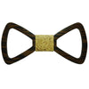 Abstract Textured Wooden Bowtie