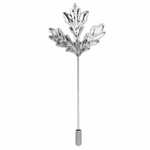 Silver Maple Leaf Lapel Pin