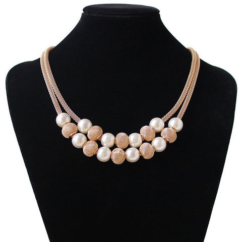 Connected Balls Chain Necklace