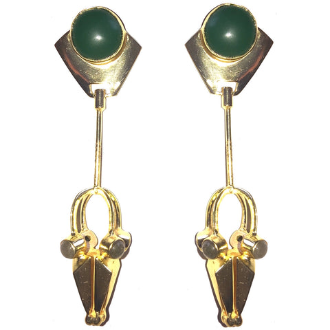 Rivet Bucket Drop Earrings