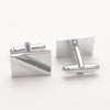 Diagonal Stripe Rectangle Cufflinks