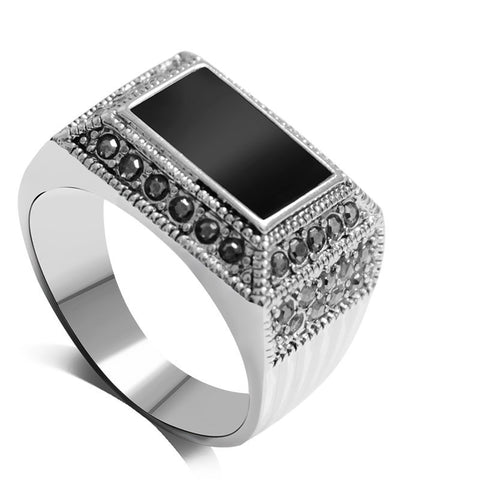Rectangle Shaped Crystal Ring