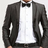 Solid Black Polyester Bowtie