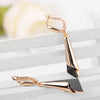 Folded Triangle Drop Earrings