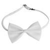 Smooth White Polyester Bowtie