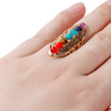 Colorful Gem Stone Ring