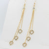 Hanging Hearts Tassel Earrings