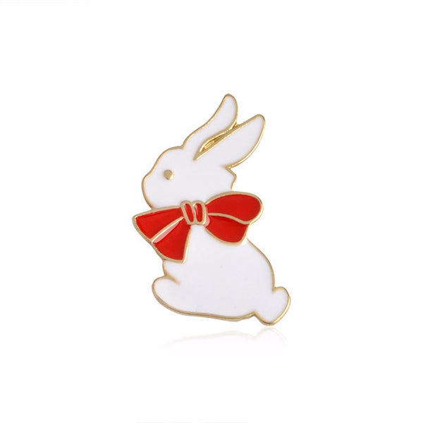 Cute Rabbit Design Pin Brooch