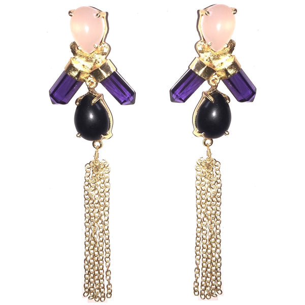 Bee Shape Tassel Danglers