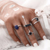 Stone Embellished Rings Set