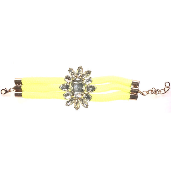Crystal Embellished Rope Bracelet