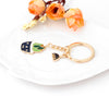 Colorful Enamel Succulent Plants Shaped Keychain