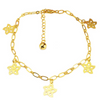 Hanging Floral Charms Anklet