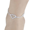 Vintage Antique Heart Anklet